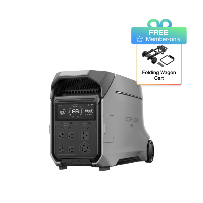 EcoFlow DP3 (Members-only) DELTA Pro 3 Portable Power Station + FREE Folding Wagon Cart EcoFlow DELTA Pro 3 Portable Power Station (UL9540 Certificated)