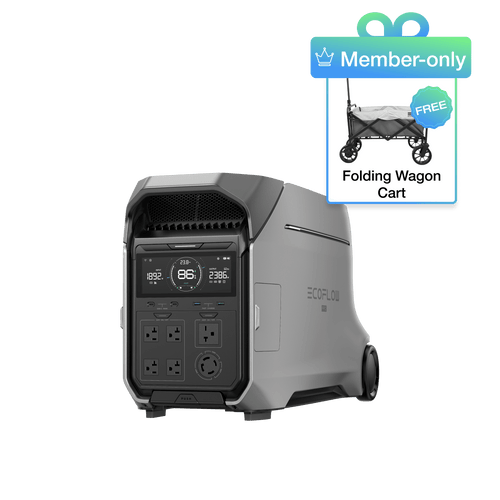 EcoFlow DP3 (Members-only) DELTA Pro 3 Portable Power Station + FREE Folding Wagon Cart EcoFlow DELTA Pro 3 Portable Power Station (UL9540 Certificated)