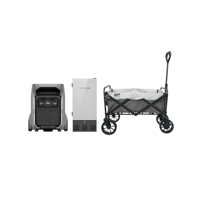 EcoFlow EcoFlow DELTA Pro 3 + Smart Home Panel 2 + Folding Wagon Cart EcoFlow DELTA Pro 3 + Smart Home Panel 2 + Folding Wagon Cart