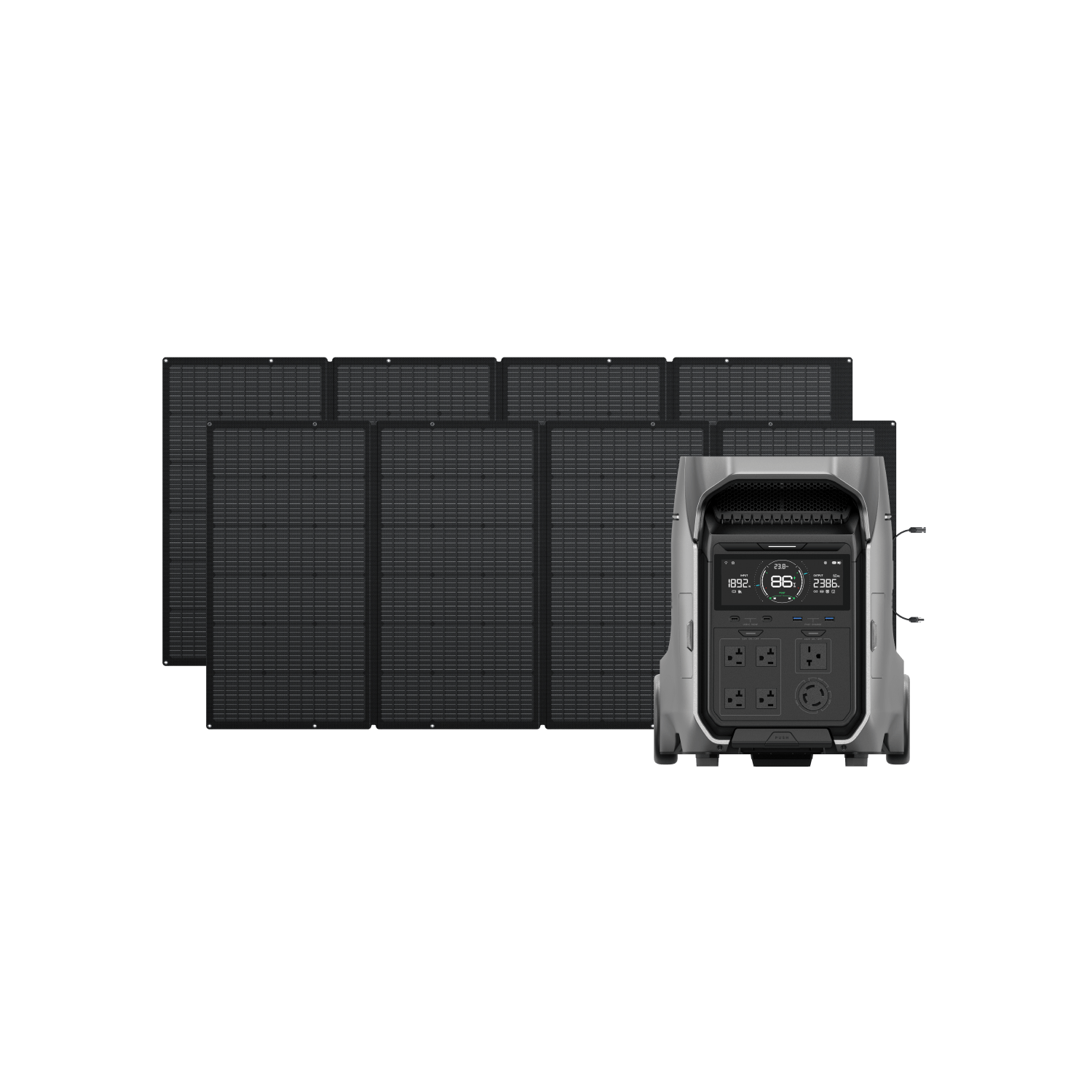 EcoFlow Solar Generator With 2 x 400W Solar Panel EcoFlow DELTA Pro 3 Solar Generator