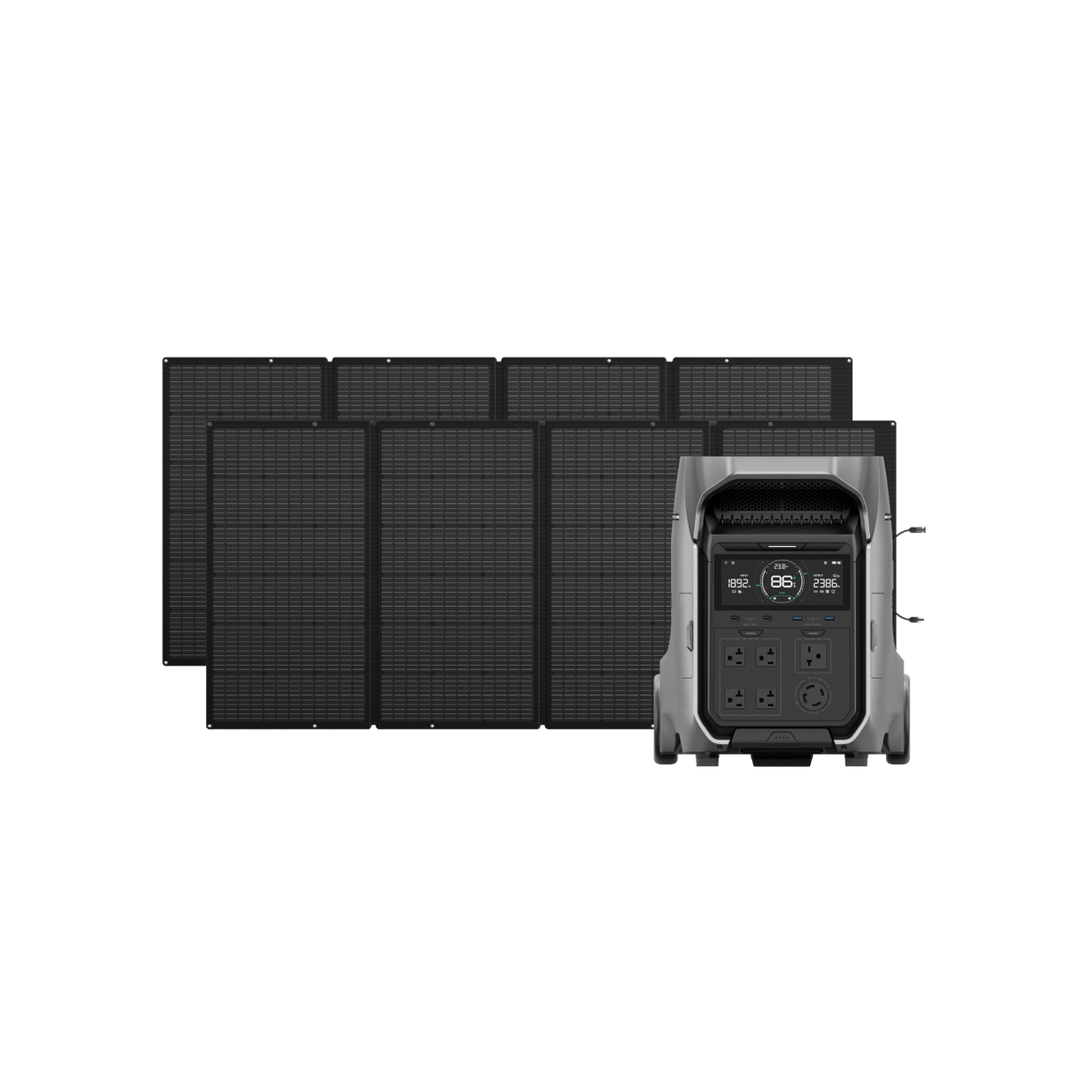 EcoFlow Solar Generator With 2 x 400W Solar Panel EcoFlow DELTA Pro 3 Solar Generator