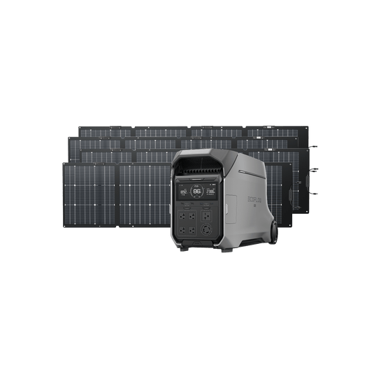EcoFlow Solar Generator With 4 x 220W Solar Panel EcoFlow DELTA Pro 3 Solar Generator