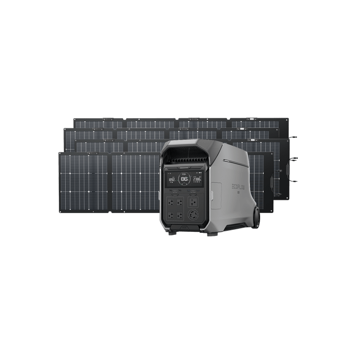 EcoFlow Solar Generator With 4 x 220W Solar Panel EcoFlow DELTA Pro 3 Solar Generator