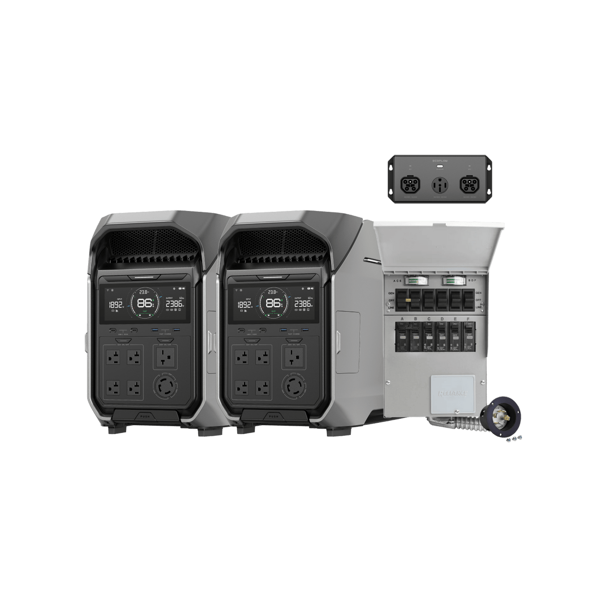 EcoFlow DP3_Bundle 2*DELTA Pro 3 + 50 amp Hub + Transfer Switch EcoFlow DELTA Pro 3 Whole-Home Power Kit
