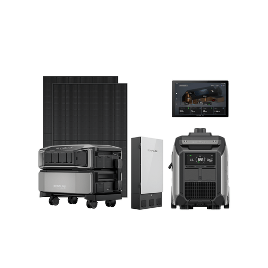 EcoFlow DPU-BUNDLE EcoFlow DELTA Pro Ultra + 2 × 400W Rigid Solar Panels + Smart Home Panel 2 + Smart Generator 3000 + PowerInsight Monitor EcoFlow DELTA Pro Ultra + 2 × 400W Rigid Solar Panels + Smart Home Panel 2 + Smart Generator 3000 + PowerInsight Monitor
