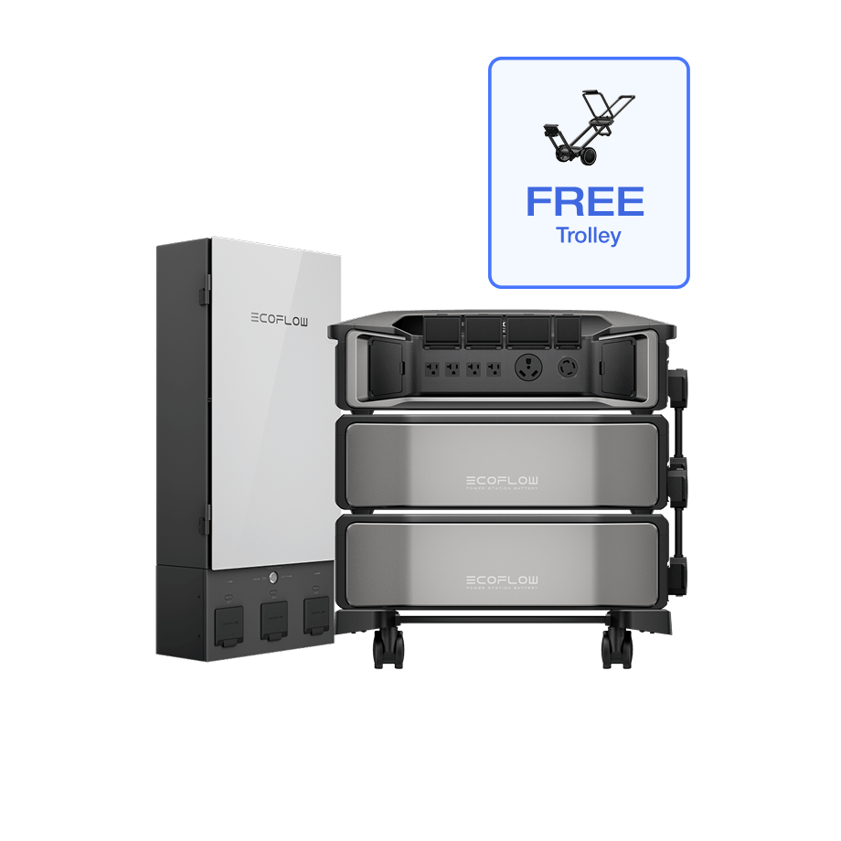 EcoFlow DPU-BUNDLE DELTA Pro Ultra + DELTA Pro Ultra Extra Battery + Smart Home Panel 2 + Free Trolley EcoFlow DELTA Pro Ultra + DELTA Pro Ultra Extra Battery + Smart Home Panel 2 + Free Trolley