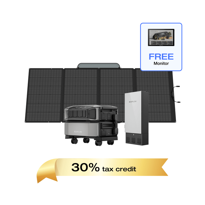 EcoFlow DPU-BUNDLE EcoFlow DELTA Pro Ultra + Smart Home Panel 2 + 400W Portable Solar Panel + Free Monitor EcoFlow DELTA Pro Ultra + Smart Home Panel 2 + 400W Portable Solar Panel + Free Monitor (Web Exclusive)
