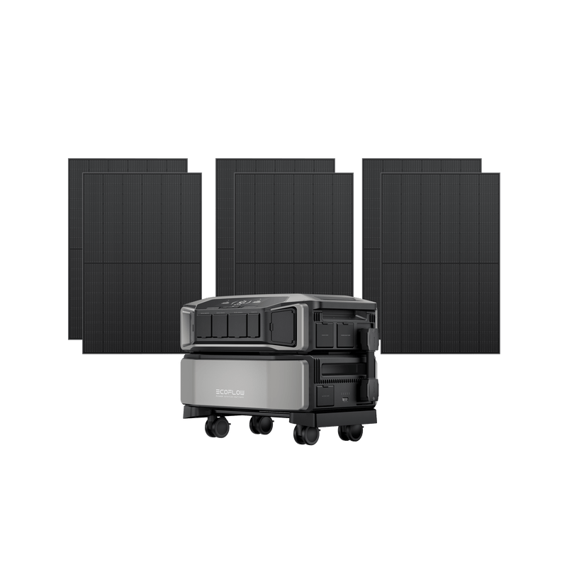 Load image into Gallery viewer, EcoFlow DELTA Pro Ultra + 2 x 400W Rigid Solar Panel x 3 EcoFlow DELTA Pro Ultra Solar Generator
