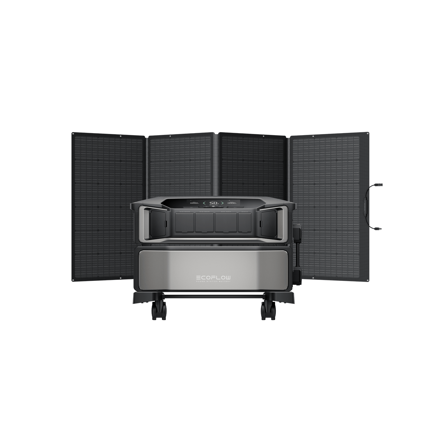 Load image into Gallery viewer, EcoFlow DPU-BUNDLE EcoFlow DELTA Pro Ultra + 2 × 400W Portable Solar Panels EcoFlow DELTA Pro Ultra Solar Generator
