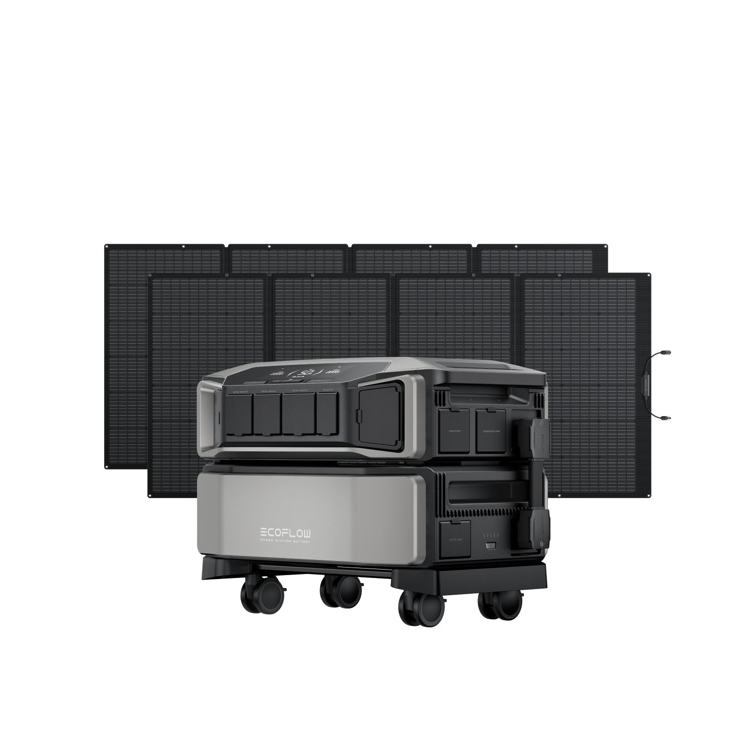 Load image into Gallery viewer, EcoFlow DPU-BUNDLE EcoFlow DELTA Pro Ultra + 2 × 400W Portable Solar Panels EcoFlow DELTA Pro Ultra Solar Generator
