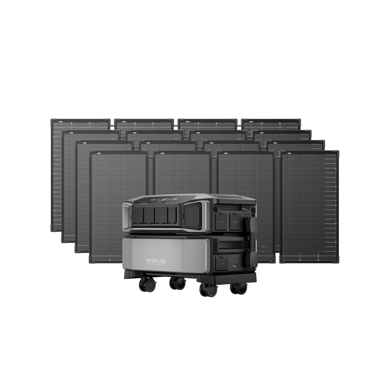 Load image into Gallery viewer, EcoFlow EcoFlow DELTA Pro Ultra + 125W Portable Solar Panels (1 × Inverter + 1 × Battery + 16 × Solar Panels) EcoFlow DELTA Pro Ultra Solar Generator
