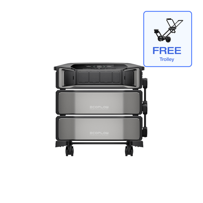 EcoFlow DPU-BUNDLE EcoFlow DELTA Pro Ultra + DELTA Pro Ultra Extra Battery (1 × Inverter + 2 × Batteries) + Free Trolley EcoFlow DELTA Pro Ultra Starter Kit