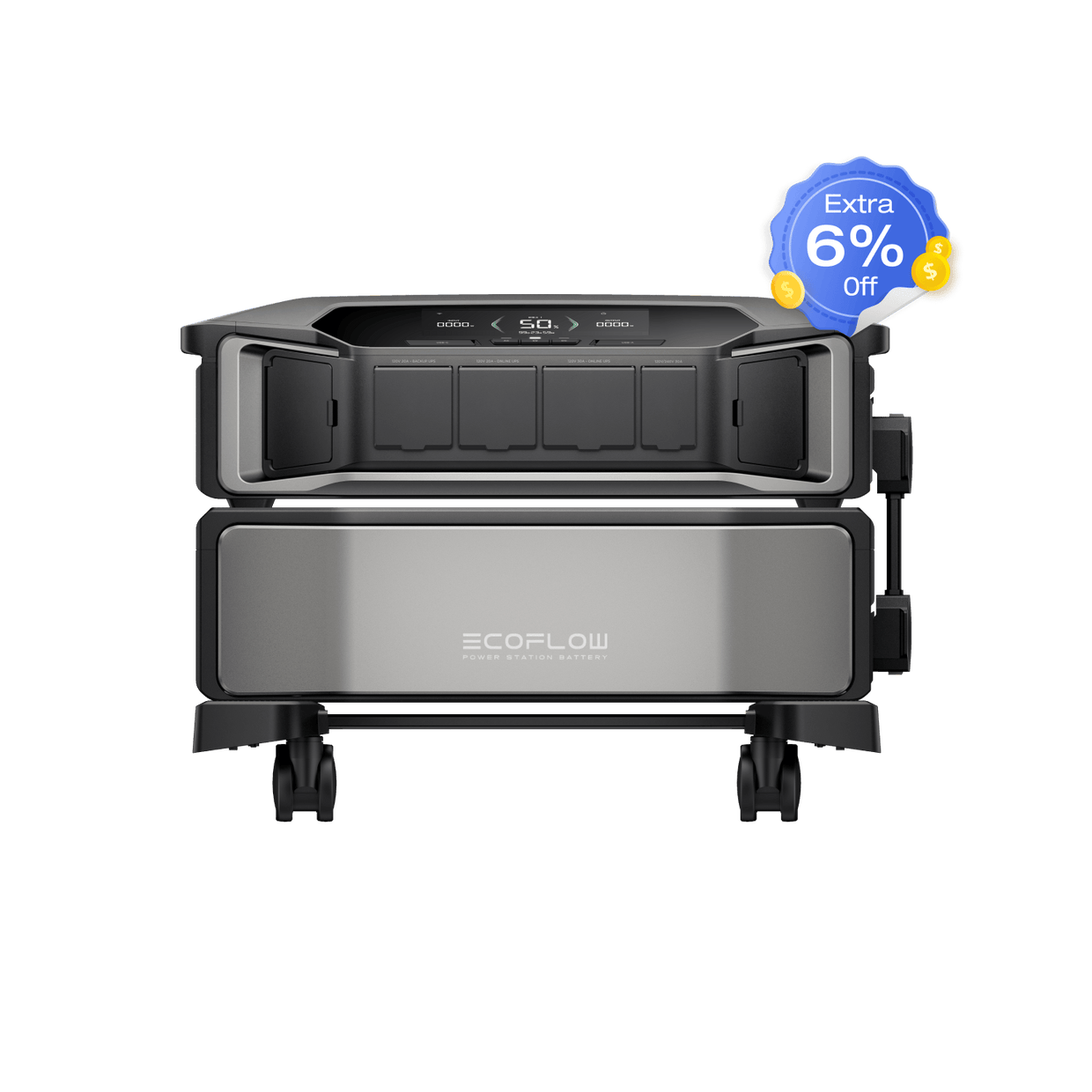 EcoFlow DPU-BUNDLE DELTA Pro Ultra (1 × Inverter + 1 × Battery) EcoFlow DELTA Pro Ultra Whole-Home Backup Power (UL 9540 Certificated)