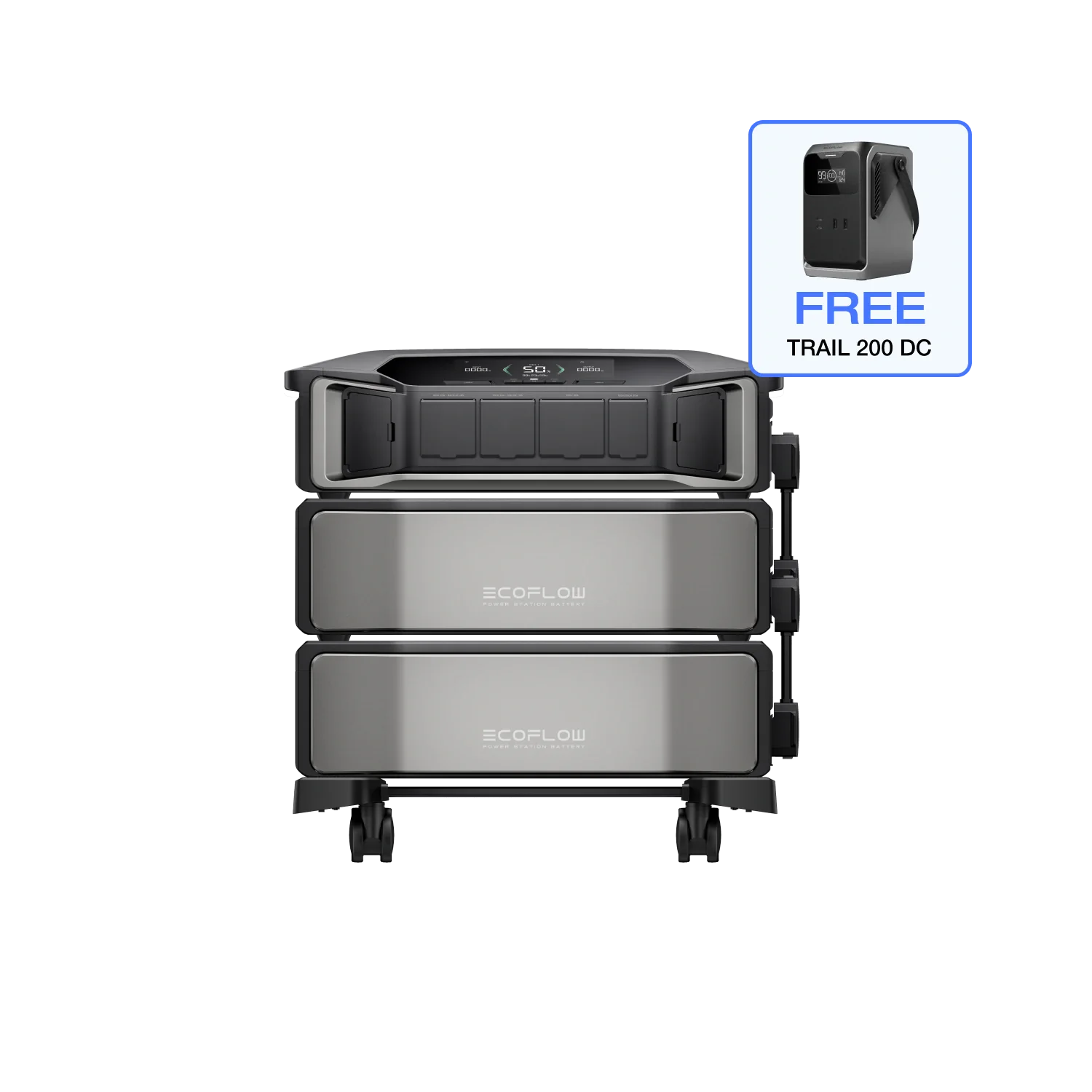 EcoFlow DPU-BUNDLE DELTA Pro Ultra + DELTA Pro Ultra Extra Battery (1 × Inverter + 2 × Batteries) EcoFlow DELTA Pro Ultra Whole-Home Backup Power (UL 9540 Certificated)
