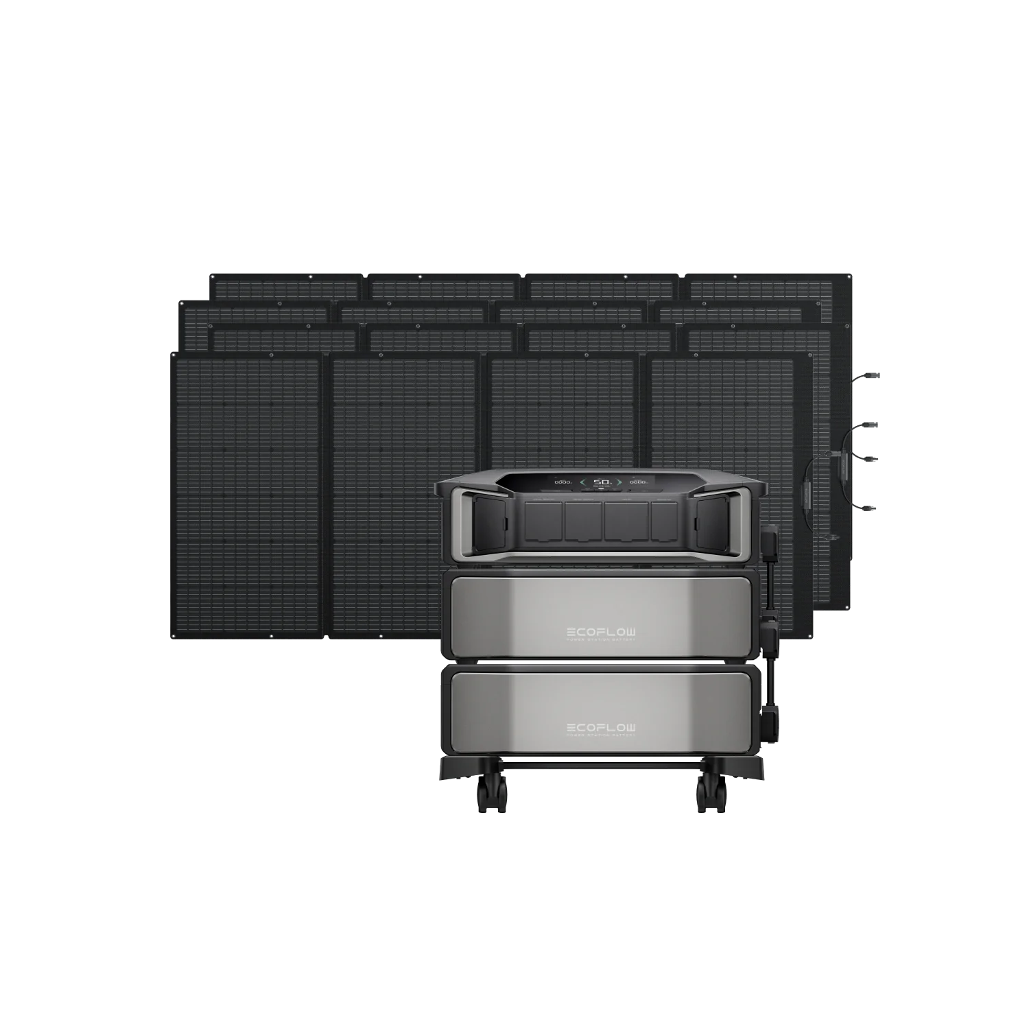 EcoFlow DPU-BUNDLE DELTA Pro Ultra + DELTA Pro Ultra Extra Battery + 4 × 400W Portable Solar Panel EcoFlow DELTA Pro Ultra Whole-Home Backup Power (UL 9540 Certificated)