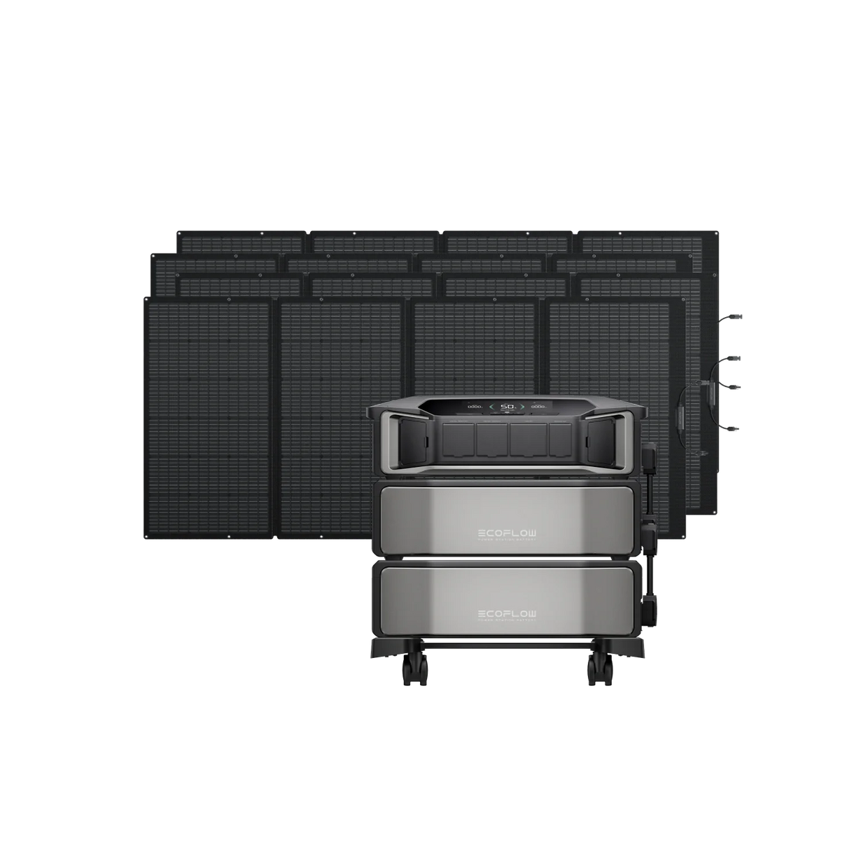 EcoFlow DPU-BUNDLE DELTA Pro Ultra + DELTA Pro Ultra Extra Battery + 4 × 400W Portable Solar Panel EcoFlow DELTA Pro Ultra Whole-Home Backup Power (UL 9540 Certificated)