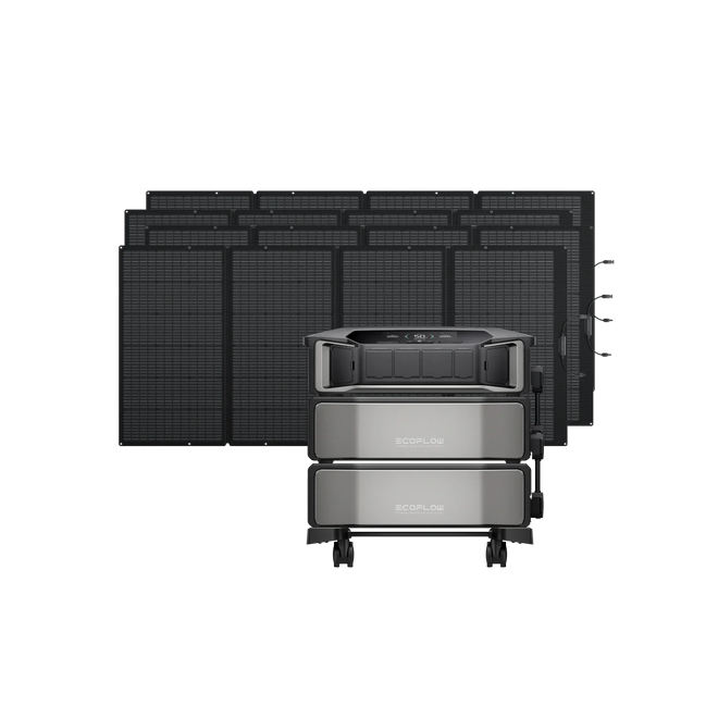 EcoFlow DPU-BUNDLE DELTA Pro Ultra + DELTA Pro Ultra Extra Battery + 4 × 400W Portable Solar Panel EcoFlow DELTA Pro Ultra Whole-Home Backup Power (UL 9540 Certificated)