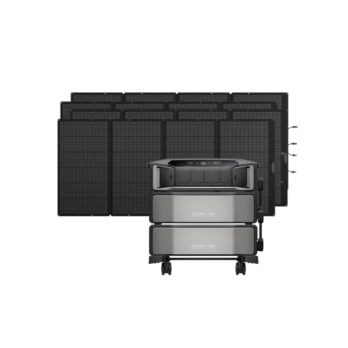 EcoFlow DPU-BUNDLE DELTA Pro Ultra + DELTA Pro Ultra Extra Battery + 4 × 400W Portable Solar Panel EcoFlow DELTA Pro Ultra Whole-Home Backup Power (UL 9540 Certificated)