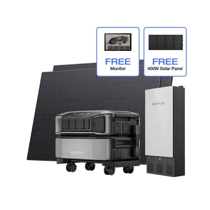 EcoFlow DPU-BUNDLE DELTA Pro Ultra + Smart Home Panel 2 + 400W Portable Solar Panel + Free Monitor EcoFlow DELTA Pro Ultra Whole-Home Backup Power (UL 9540 Certificated)