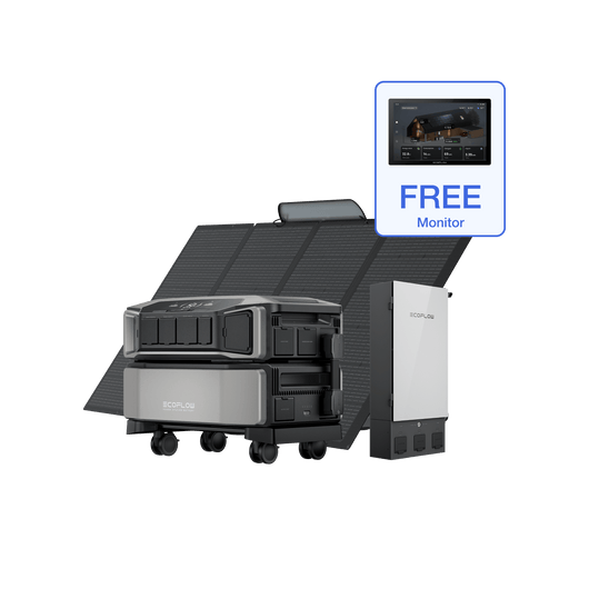 EcoFlow DPU-BUNDLE DELTA Pro Ultra + Smart Home Panel 2 + 400W Portable Solar Panel + Free Monitor EcoFlow DELTA Pro Ultra Whole-Home Backup Power (UL 9540 Certificated)