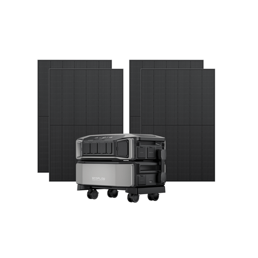 EcoFlow DPU-BUNDLE EcoFlow DELTA Pro Ultra + 4 × 400W Rigid Solar Panels EcoFlow DELTA Pro Ultra Whole-Home Backup Power (UL 9540 Certificated)