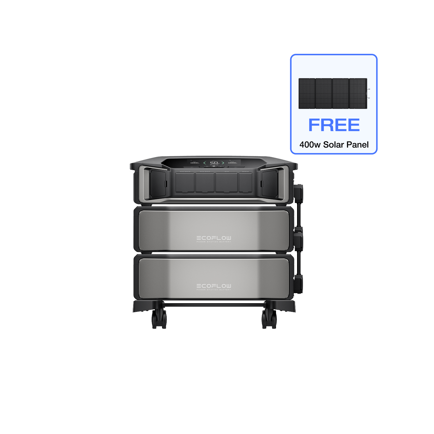 EcoFlow DPU-BUNDLE (Members-only) DELTA Pro Ultra + DELTA Pro Ultra Extra Battery + Free 400W Portable Solar Panel EcoFlow DELTA Pro Ultra Whole-Home Backup Power (UL 9540 Certificated)