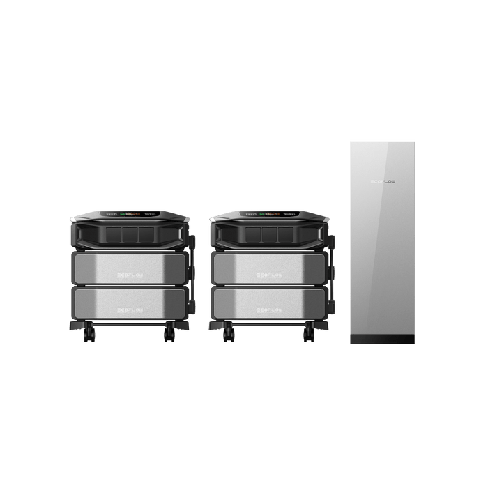EcoFlow DPUX-BUNDLE 2 x DELTA Pro Ultra X (2 x Inverter + 4 x Batteries) + Smart Home Panel 3 EcoFlow DELTA Pro Ultra X (1 × Inverter + 2 × Batteries) + Smart Home Panel 3