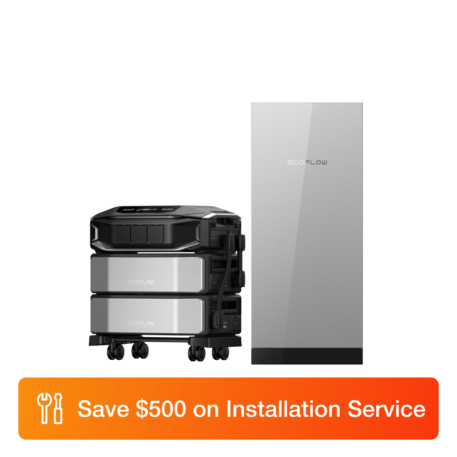 EcoFlow DPUX-BUNDLE DELTA Pro Ultra X (1 × Inverter + 2 × Batteries) + Smart Gateway (200A) EcoFlow DELTA Pro Ultra X Smart Transfer Kit