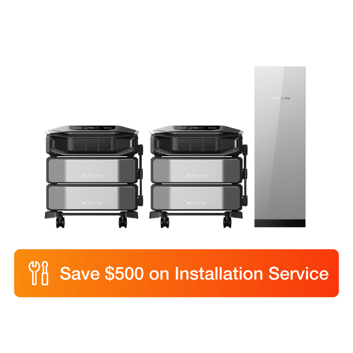 EcoFlow DPUX-BUNDLE 2 x DELTA Pro Ultra X (2 x Inverter + 4 x Batteries) + Smart Home Panel 3 EcoFlow DELTA Pro Ultra X Whole-Home Backup Power