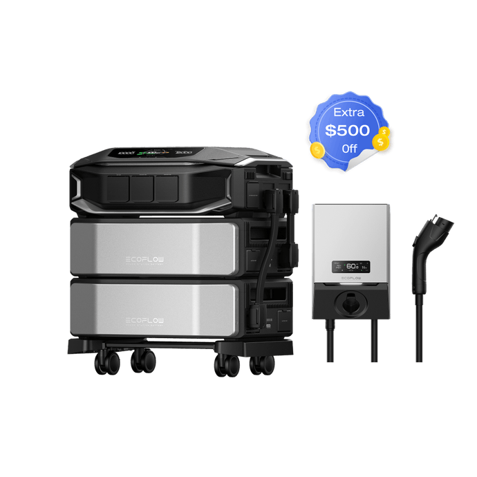 EcoFlow DPUX-BUNDLE DELTA Pro Ultra X (1 x Inverter + 2 x Batteries) + PowerPulse EV Charger (9.6kW) EcoFlow DELTA Pro Ultra X Whole-Home Backup Power