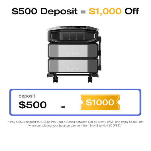 EcoFlow DPUX-BUNDLE Deposit For DELTA Pro Ultra X Series EcoFlow DELTA Pro Ultra X Whole-Home Backup Power