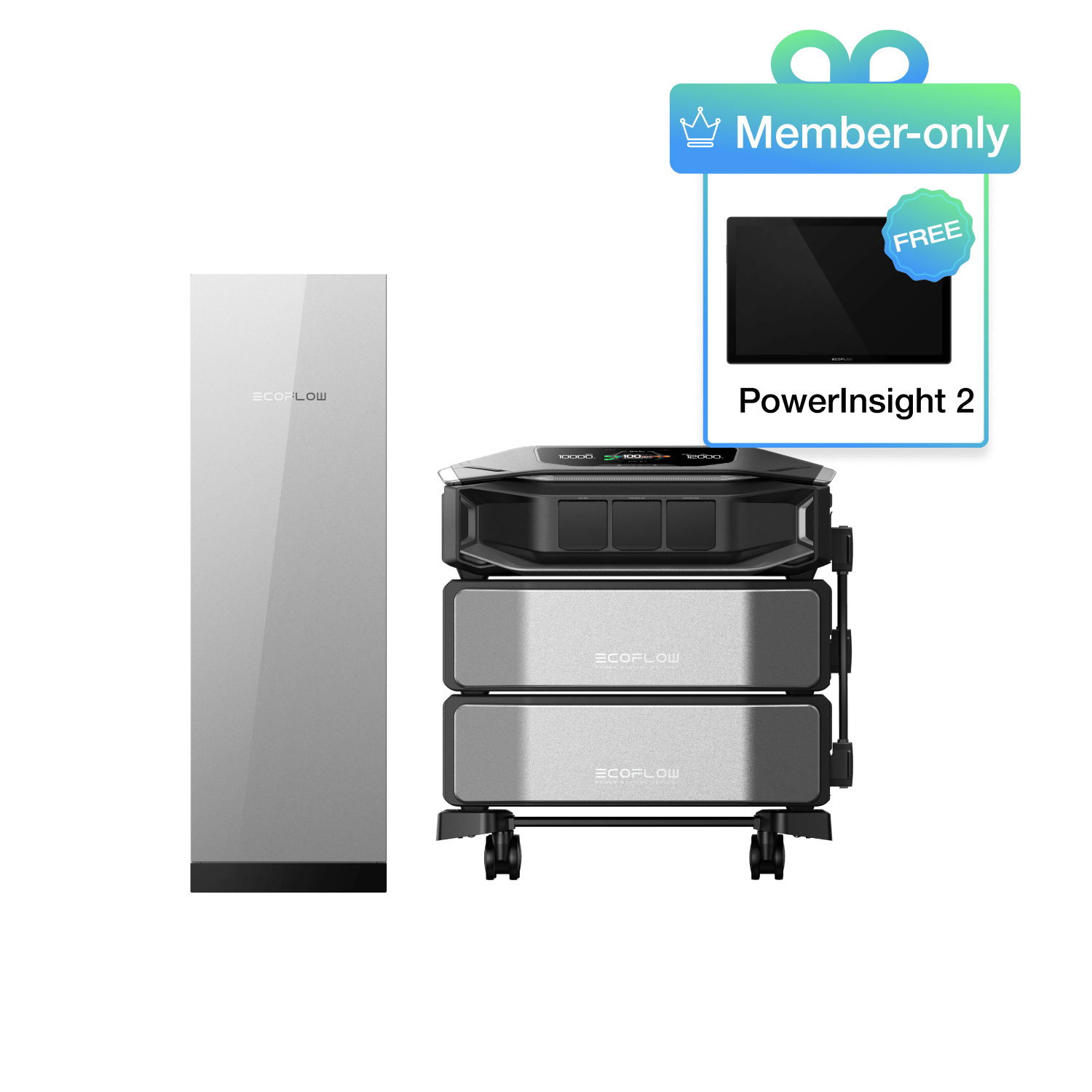 EcoFlow DPUX-BUNDLE (Members-only) DELTA Pro Ultra X (1 x Inverter + 2 x Batteries) + Smart Home Panel 3 + Free PowerInsight 2 EcoFlow DELTA Pro Ultra X Whole-Home Backup Power