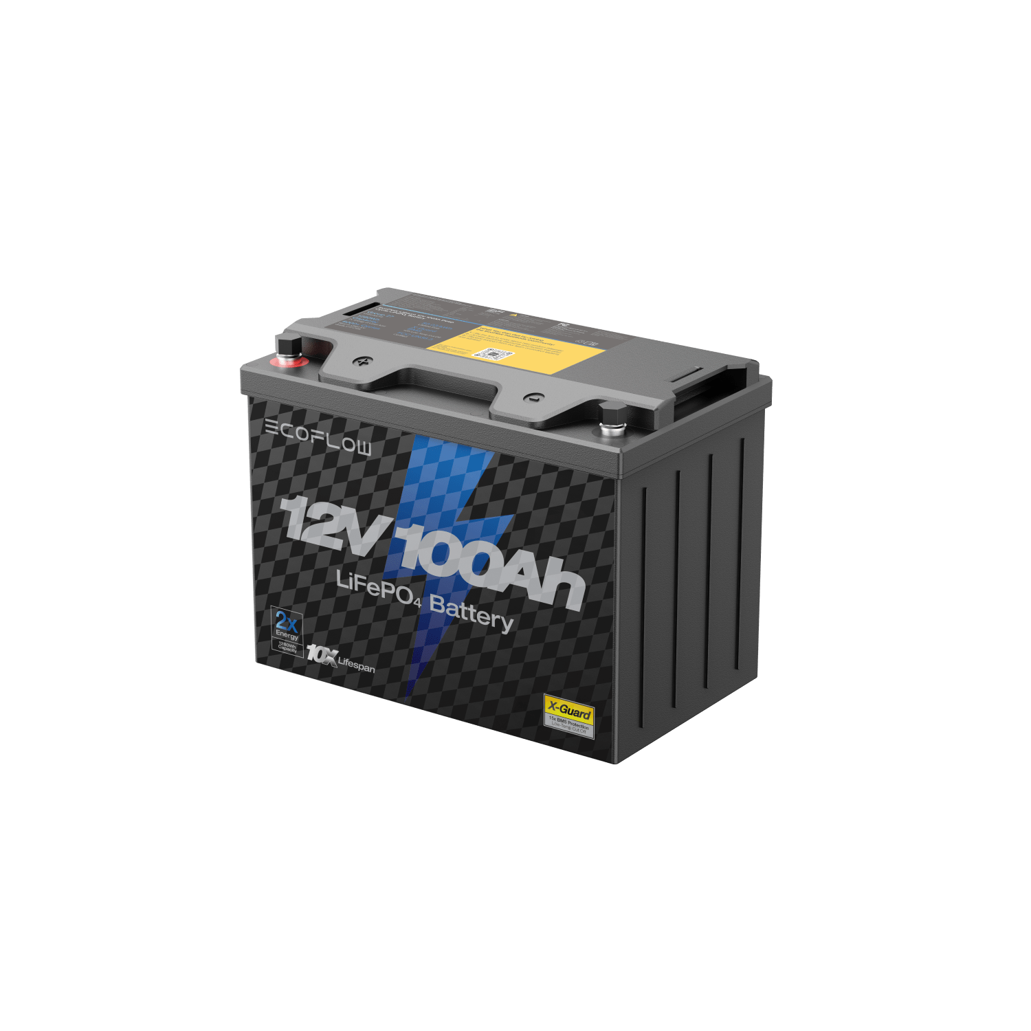 12V 100Ah Deep Cycle LiFePO4 Battery | EcoFlow