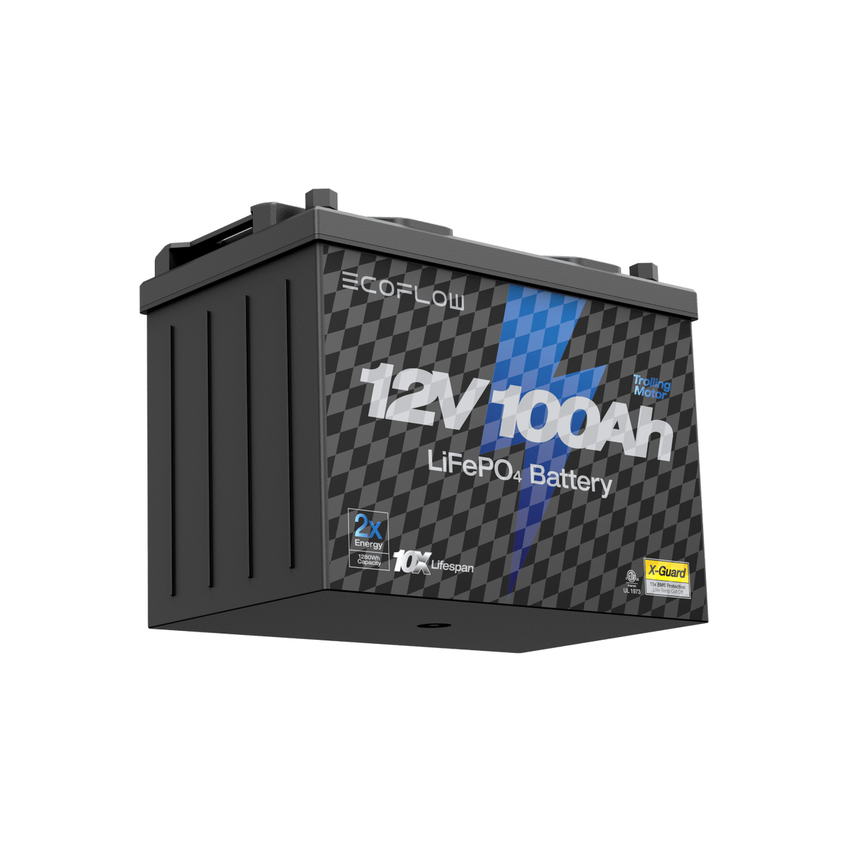 EcoFlow EcoFlow Lithium 12V 100Ah Deep Cycle Marine Trolling Motor Battery