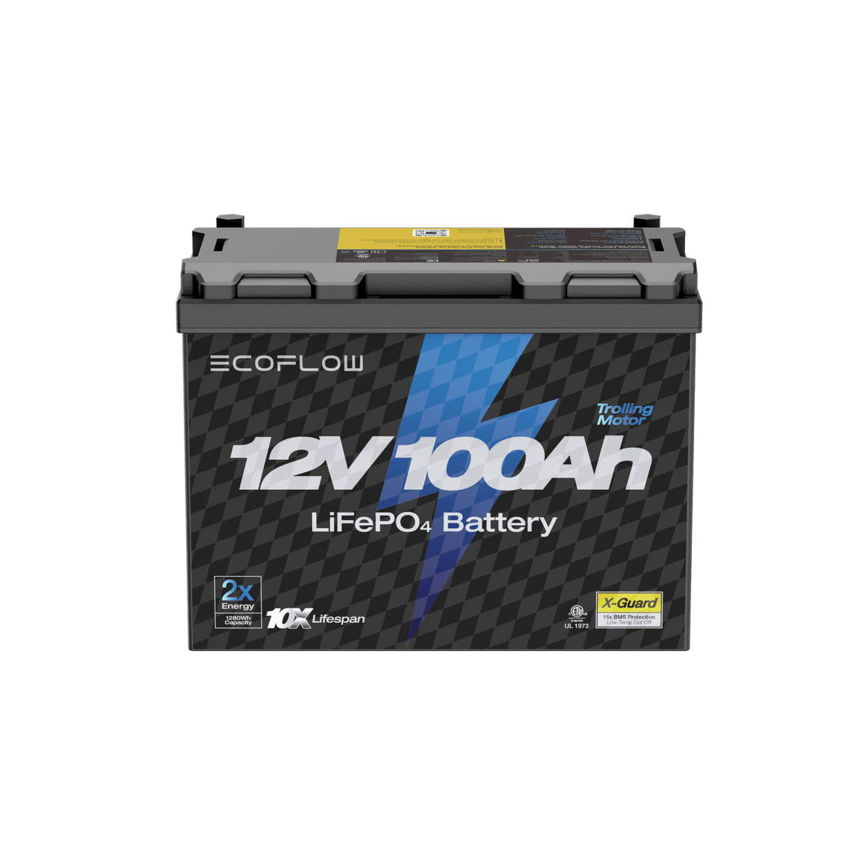 EcoFlow EcoFlow Lithium 12V 100Ah Deep Cycle Marine Trolling Motor Battery EcoFlow Lithium 12V 100Ah Deep Cycle Marine Trolling Motor Battery