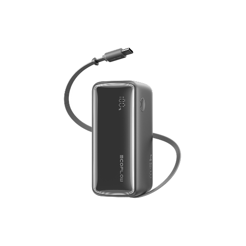EcoFlow Rapid EcoFlow RAPID 3-in-1 Power Bank (10K, 45W, Retractable Cable & AC Plug)