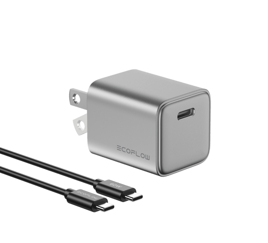 EcoFlow Accessory RAPID 20W GaN Charger with 60W Cable EcoFlow RAPID 30W GaN Charger with 60W Cable