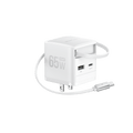 Load image into Gallery viewer, EcoFlow Rapid Charger 65W White EcoFlow RAPID Charger (65W, Retractable Cable, GaN)
