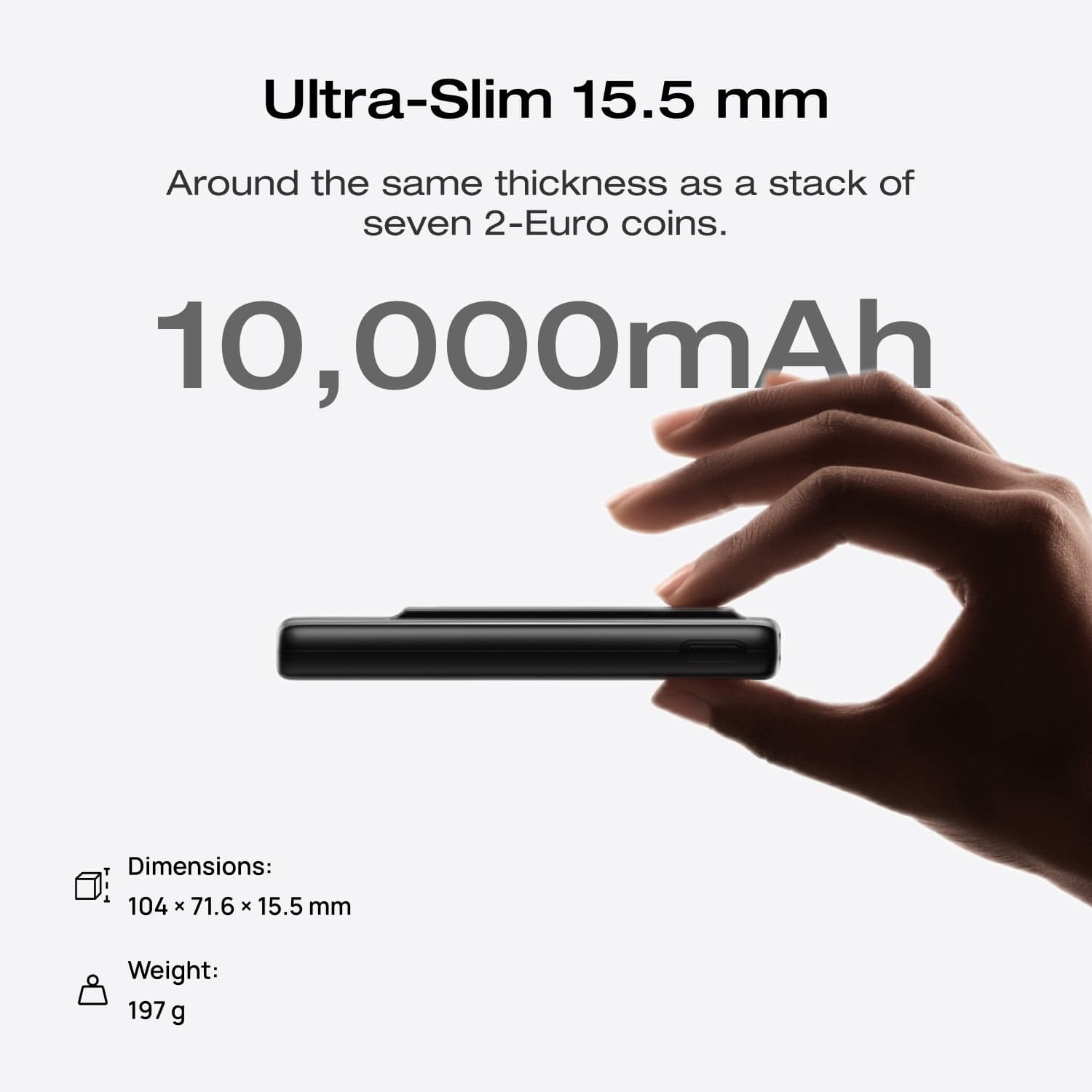 EcoFlow RAPID Mag Power Bank (10,000mAh, 7.5W, Magnetic Charging)
