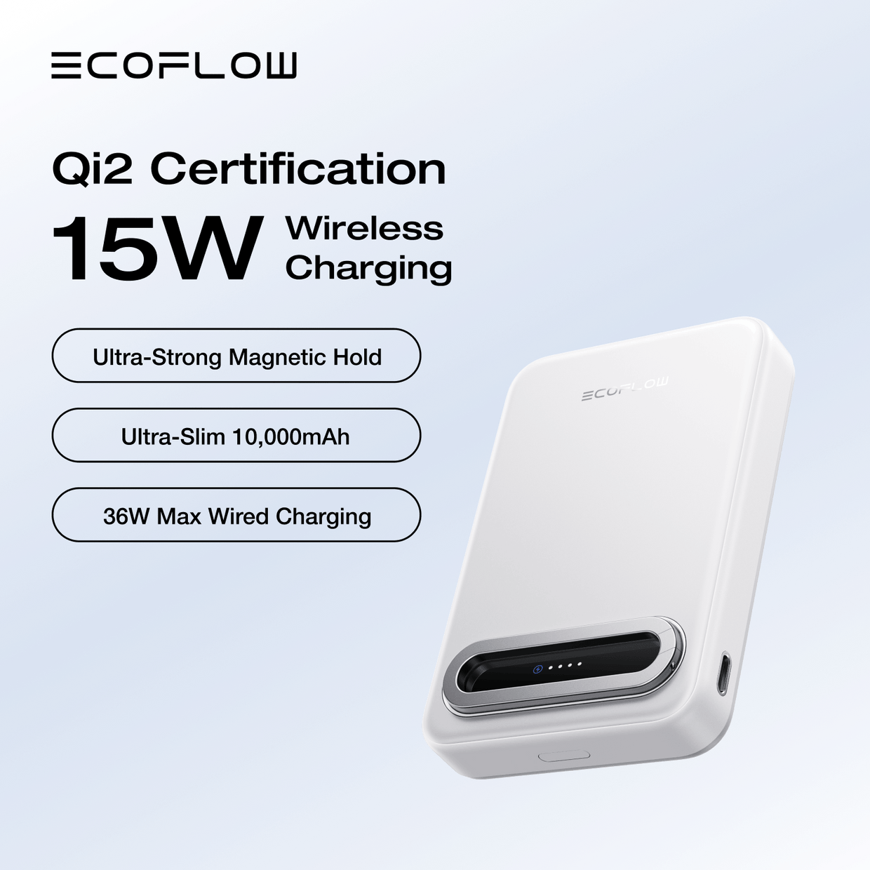 EcoFlow RAPID Mag Qi2 Magnetic Power Bank (10,000mAh, 15W) EcoFlow RAPID Mag Qi2 Magnetic Power Bank (10,000mAh, 15W)