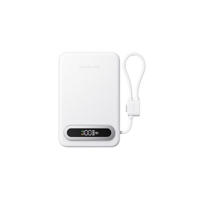 EcoFlow White EcoFlow RAPID Mag Power Bank (Built-in USB-C Cable)