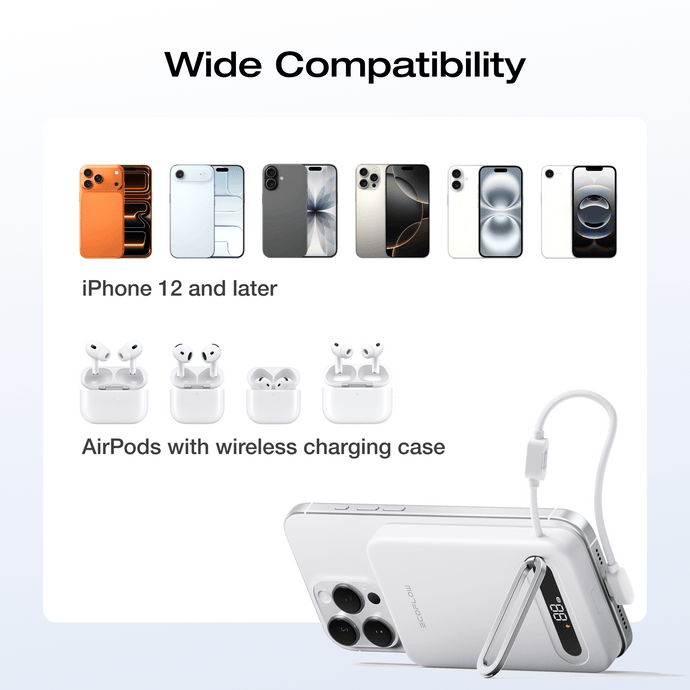 EcoFlow Rapid Mag EcoFlow RAPID Mag Qi2.2 Magnetic Power Bank (10,000mAh, 25W, Built-in USB-C Cable)
