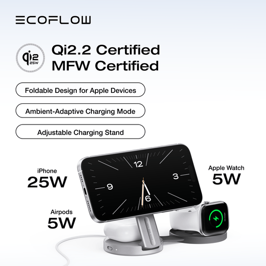 EcoFlow EcoFlow RAPID Mag Wireless Charging Station (3-in-1 Foldable)