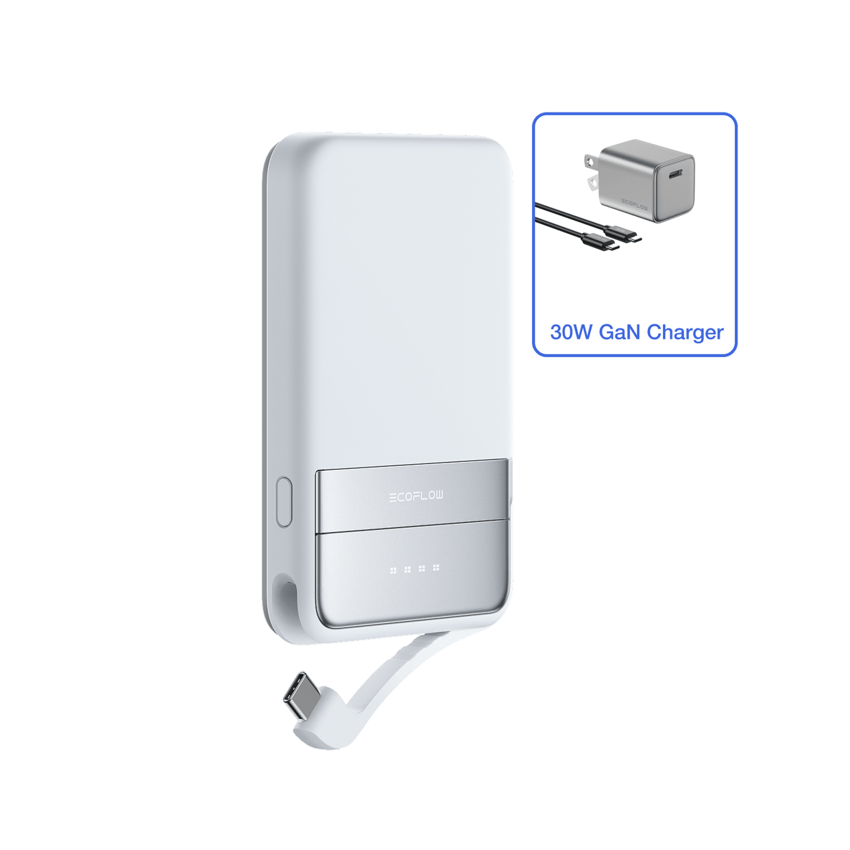 EcoFlow Rapid 5000 mAh / Blue / 30W Charger EcoFlow RAPID Magnetic Power Bank (5000mAh)