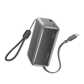 Load image into Gallery viewer, EcoFlow Rapid Dark Grey EcoFlow RAPID Power Bank (10K, 45W, Retractable Cable)
