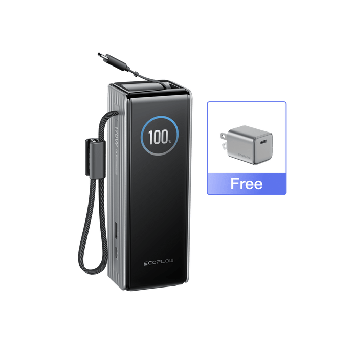 EcoFlow Rapid25k-with EcoFlow RAPID Power Bank (25,000mAh, 170W, 100W Built-In and Retractable Cables)
