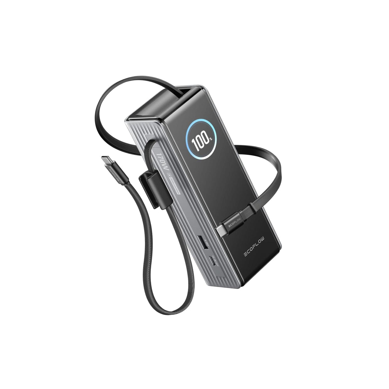 EcoFlow Rapid25k-with EcoFlow RAPID Power Bank (25,000mAh, 170W, 100W Built-In and Retractable