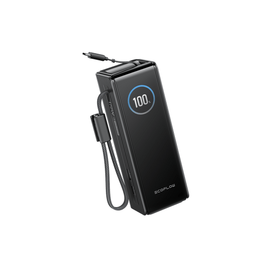 EcoFlow Rapid25k-with EcoFlow RAPID Power Bank (25,000mAh, 170W, 100W Built-In and Retractable