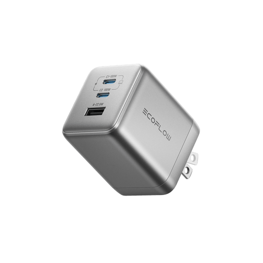EcoFlow Rapid Pro Charger 100W RAPID Pro Charger (100W, 3 Ports, GaN) EcoFlow RAPID Pro Charger (100W, 3 Ports, GaN)