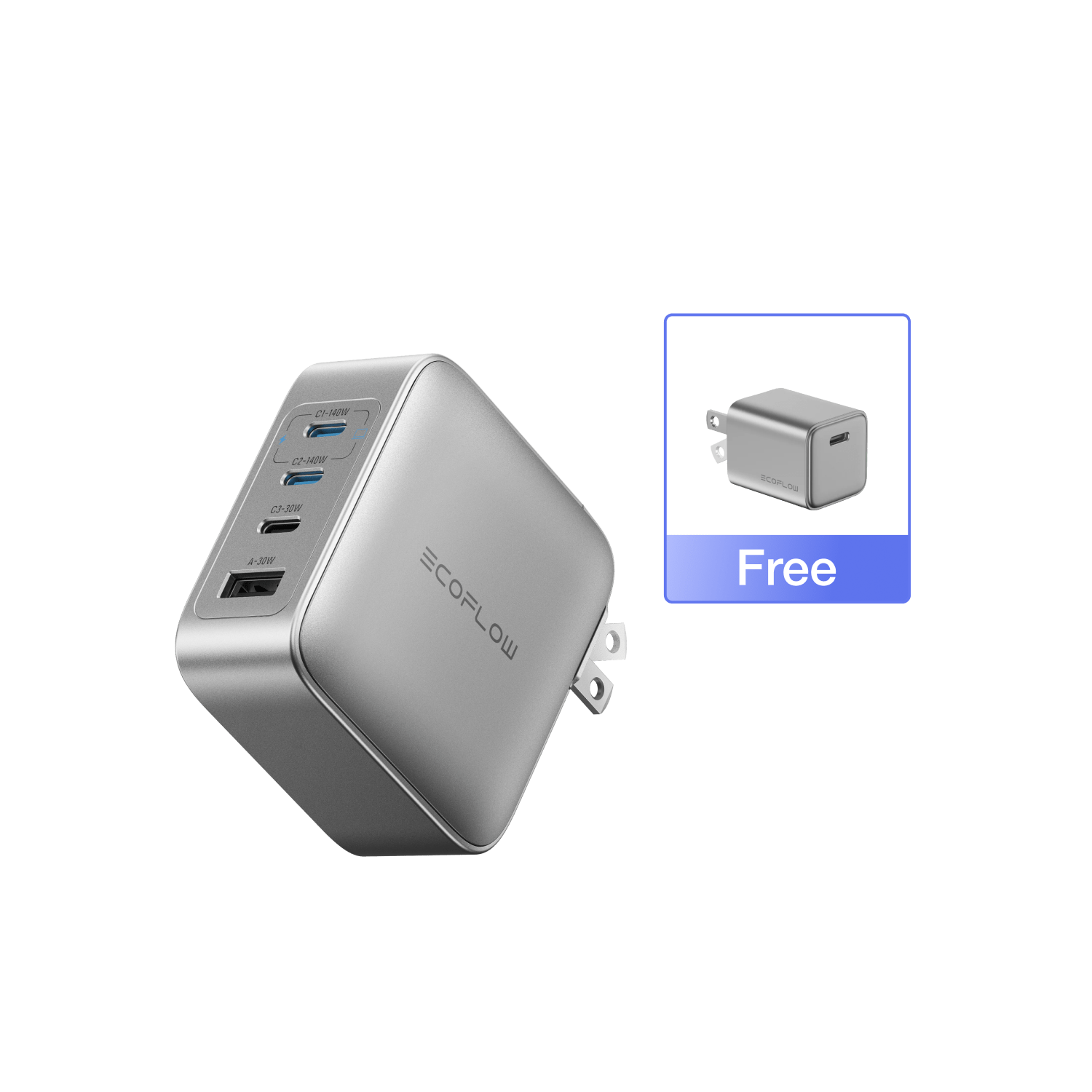 EcoFlow Rapid Pro Charger 140W RAPID Pro Charger (140W, 4 Ports, GaN) EcoFlow RAPID Pro Charger (140W, 4 Ports, GaN)